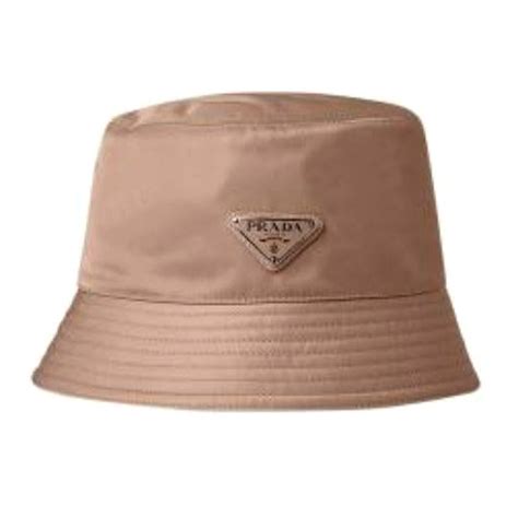 bucket hat prada beige|Prada bucket hat on sale.